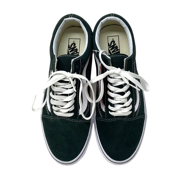VANS Old Skool Green Suede Canvas Shoe Skate Low Sneakers Men's Size ALSU01651 - Picture 6 of 9